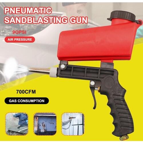 Mini Handheld Sand Blasting spray gun 90psi Portable Sandblasting Gun Pneumatic tool Air Sand Blaster machine sandblasting Gun