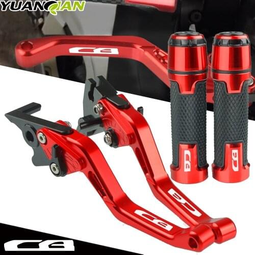 With "CB650R" Logo Aluminium Motorcycle Brake Clutch Levers Handlebar Grip Handle Hand Grips For HONDA CB650R CB 650R 2018-2020