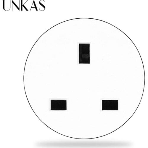 UNKAS Free Combination UK Standard Gray Universa 5 Hole USB Charge Port For Mobile Grey Modules Matching DIY Wall Socket
