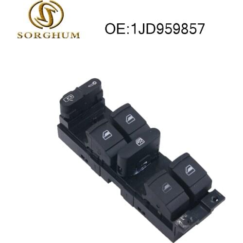 12Pin Window Lifter Contol Switch For Golf Bora Passat B5 Seat Leon Toledo 1JD959857