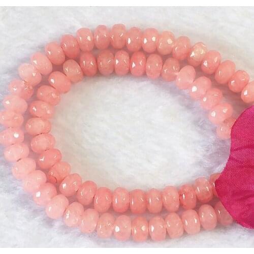 High Grade New Design Natural Lovely Pink Crystal Abacus Faceted Beads 2X4mm 5X8mm Loose Beads 15 Inches B152