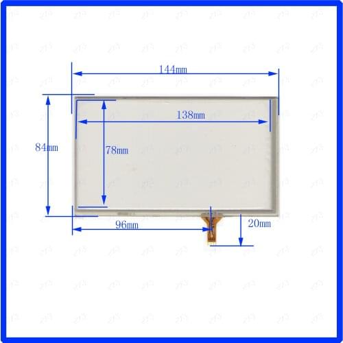 ZhiYuSun XWT1286 this is compatible 144*84 6 Inch Touch Screen for GPS the GLASS is for tble compatible 144*84mm