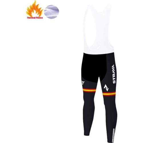 2020 Strava team pantalones bicicleta Winter Thermal Fleece Men pantalon ciclista Outdoor long cycling pants men