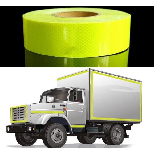 5cmx25m/Roll Prismatic Reflective Sheet Reflective Adhesive Tape Conspicuity Tape For Truck Trailer