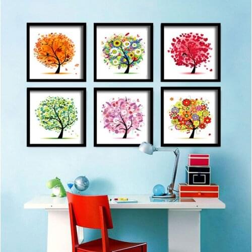 5D DIY Diamond Painting Picture of Rhinestones Colorful Tree Diamond Mosaic Diamond Embroidery Diamond Paint Cross Stitch Kits