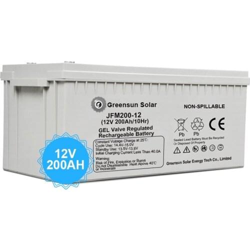 Agm Gel Lead Acid Flooded Battery 12V 200ah Solar Energy Storage Battery for Home