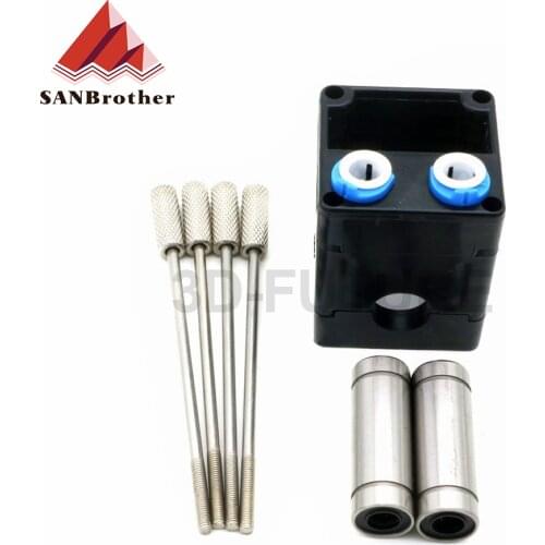 UM2+ 2 UM2 Accessories DIY Dual Extrusion Kit Head Extruder Slider Seat 3 piece Injection Molded Cross Slider