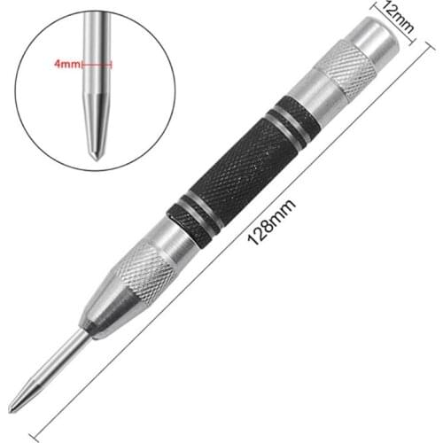 H7JB Stainless Steel Automatic Center Punch Locator for Marking and Positioning Breaking Glass Emergency Survival Tool