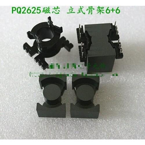 Ferrite Core PQ2625 Supporting Vertical Frame 6+6 High Frequency Transformer Soft Magnetic Core Plane PC40