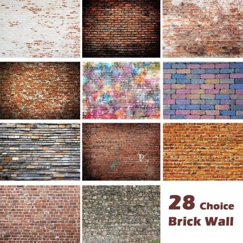 Brick Wall Theme Portrait Photocall Photography Backgrounds Customized Photography Backdrops For Photo Studio 28 Models Option