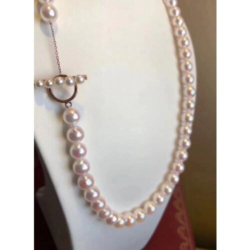 Mm white Pearl CZ Necklace Pendant 925 silver micro inlay zircon clasp accessory jewelry