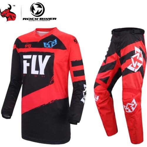 Motorcycle Jacket Set Chaqueta Moto Men Riding Motocross Jersey & Pants Breathable Summer Off-Road Motorbike Racing Jacket Suit