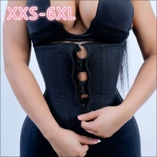 New Corset Body Shaper Latex Waist Trainer Zipper Underbust Slim Tummy Waist Cincher Slimming Briefs Shaper Belt Shapewear Women