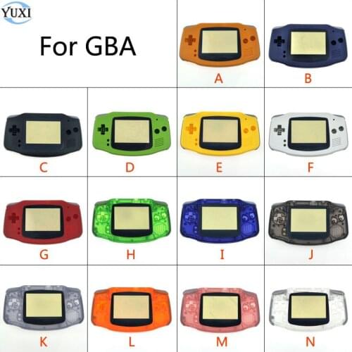 YuXi Plastic Colorful and Transparent Housing Shell replacement for Nintendo Gameboy Advance for GBA Game Console Cover Case