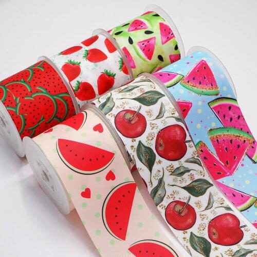 DIY Handmade Materials Printed Grosgrain Ribbon 50 Yard Per Size 52509
