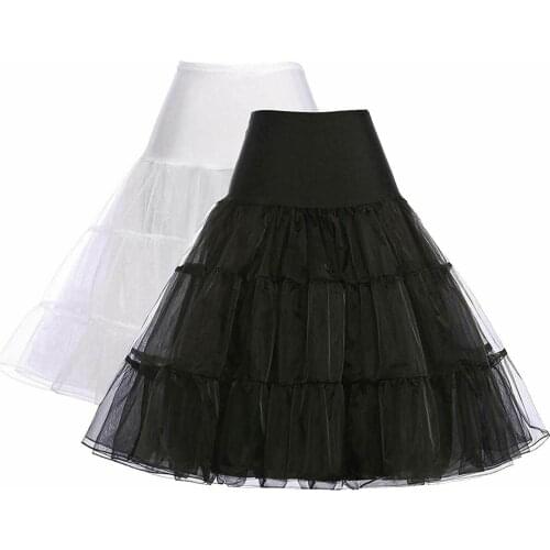 Retro Net Underskirt 50s Swing wedding Petticoat Rockabilly Skirt 2023