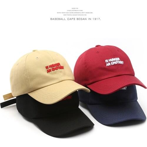 SLECKTON Cotton Baseball Cap for Men and Women Fashion Letter Embroidery Hat Casual Soft Top Snapback Hats Summer Sun Cap Unisex