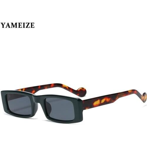 Vintage Sunglasses Women Brand Designer Retro Rectangle Sun Glasses Female Ins Popular Colorful Square Eyewear Lunette De Soleil