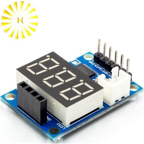 Ultrasonic Distance Measurement Control Board HC-SR04 Test Board Rangefinder Digital Display Serial Output Connector