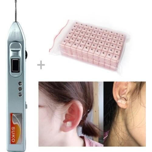 Vaccaria seeds and Ear Detection Pen Auricular Acupuncture Point Search Ear Acupoint Search for Ear Auriculotherapy