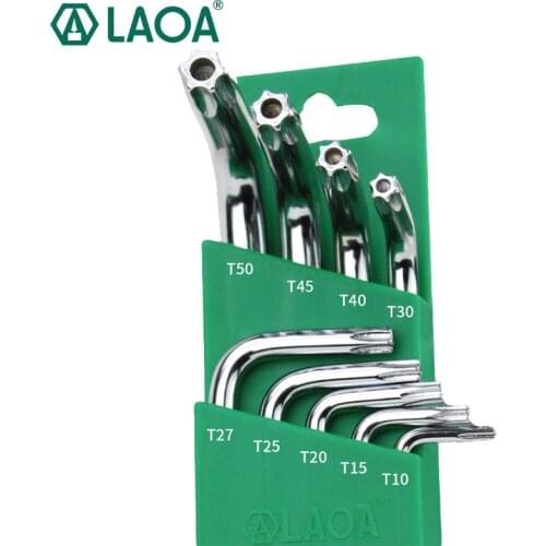 LAOA Inner Spline Allen Key with Middle Hole Wrench Set Torx Screwdriver Handtool Star Wrench