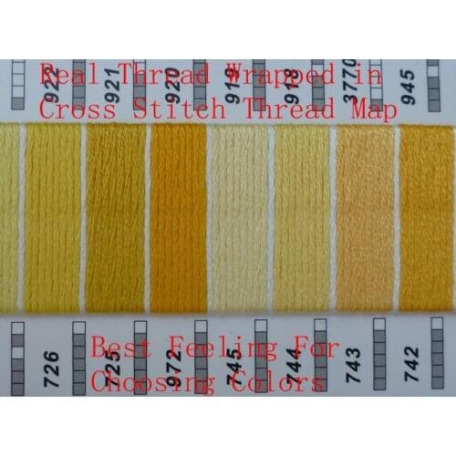Embroidery High Quality Cross Stitch Thread Color Map/Color Atlas Book Guide Real/Genuine/True Thread Hand Made Free Shipping