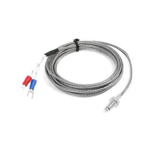 1M/1.5M/2M/2.5M/3M/4M/5M Long K Type 6mm Temperature Controller Thermocouple Sensor 0-600C