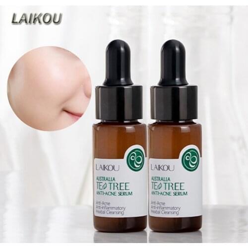 2Pcs Tea Tree Acne Serum Moisturizing Remove Acne Shrink Pores Anti-inilammatory Anti-wrinkle Anti-aging Skin Care