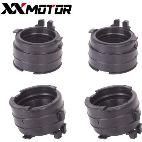 4PCS Carburetor install Adapter Interface Carburetter Manifold Intake Pipe Connector Glue For Honda CBR400 MC23 CBR400RR NC23