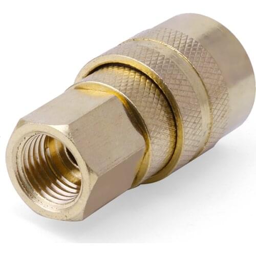 5Pcs 1/4" NPT Brass Quick Coupler Solid Air Hose Connector Fittings Tools Hot