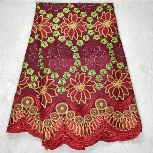 African Swiss Voile Lace Fabrics 2020 High Quality Cotton Embroidery Latest Dubai Fabric Swiss Voile Lace In Switzerland 5yards
