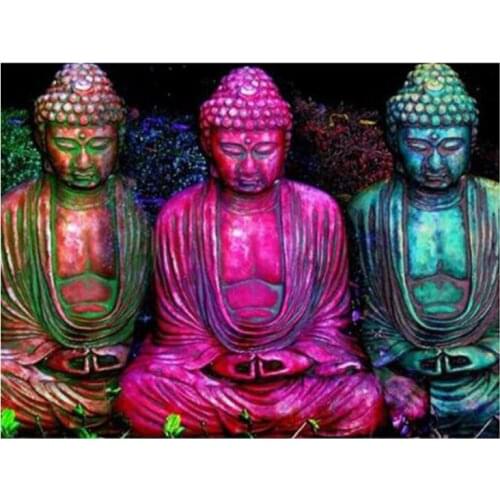 GELANYOUPIN 5D DIY Diamond Embroidery Religous Buddha Diamond Painting Full Diamond Mosaic Needlework Crafts Home Paintings
