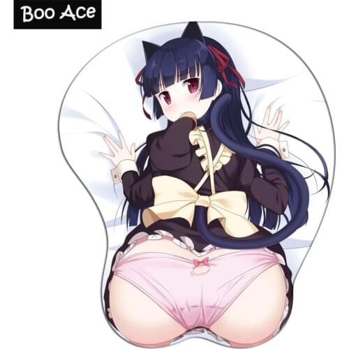 Gokou Ruri - BLACK CAT Anime 3D Oppai Mouse Pad Wrist rest