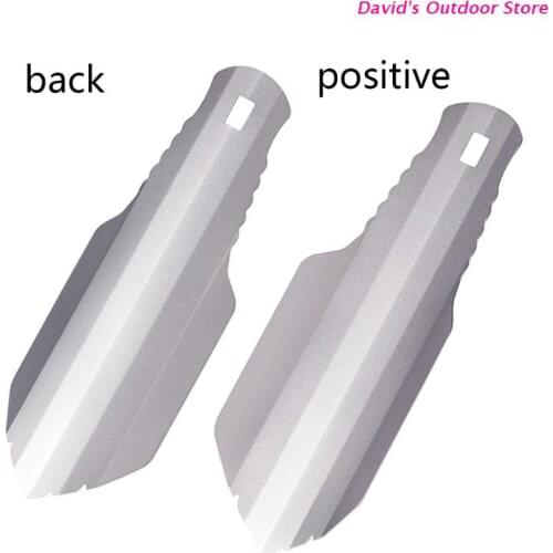 Titanium Alloy Potty Trowel Outdoor Ultralight Poop Shovel For Hiking Camping Survival Multitool