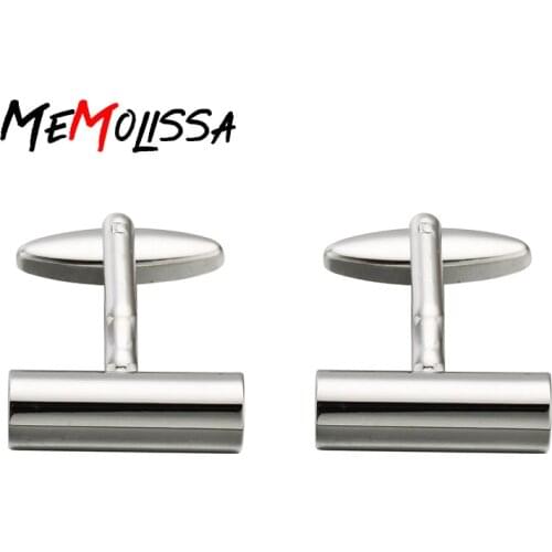 MeMolissa Trendy Cylinder Cufflinks Solid Color Wedding Male Cufflink Christmas Gift for Men Gemelos para hombre camisa