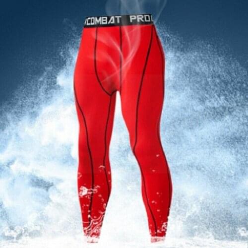 Mens Sports Tight Trousers Colorful Quick-drying Running Basketball Exercise Fitness Leggings Riding Fitness S7B7