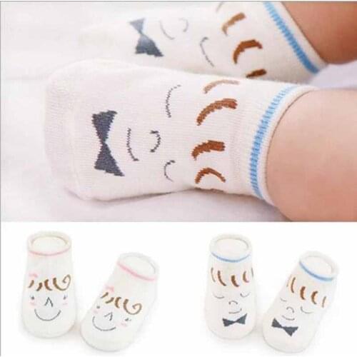 New Cotton Summer Baby Socks Soft Anti-Slip Girls Boys Sipper Socks for Children Ankle Length Calcetines for 0-4 Years