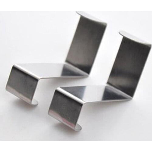 New 2PC Back Door Hook Stainless Steel Kitchen Cabinet Clothes Hanger Home Storage Hanger Organizer Hooks For Hanging Silver Hoo