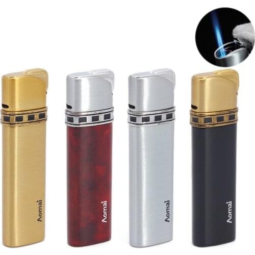 Grinding Wheel Lighter Windproof Butane Gas Refillable Torch Jet Lighters for Cigar Outdoor