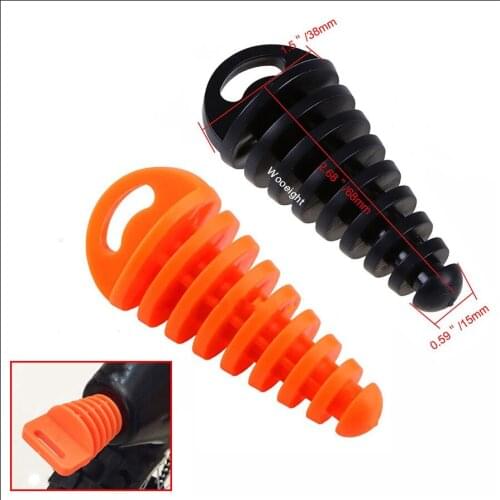 Wooeight 15mm Exhaust Pipe Motocross Tailpipe Silencer Air-bleeder Plug Muffler Wash Plug Pipe Protector Motorcycle and ATV