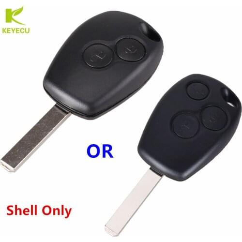 KEYECU Replacement 2/3 Buttons Remote Key Shell Fob For Renault Scenic Clio Modus Laguna Megane Keys Cover Case