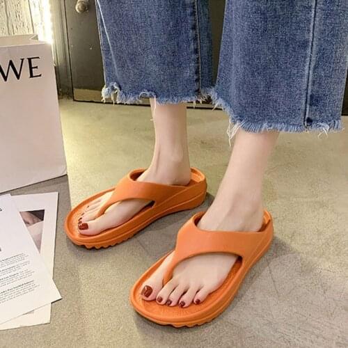 Women Soft Flip Flops 2021 Summer Woman Casual Comfortable Home Slippers Womens Slides Ladies Outside Beach Shoes Female Flats