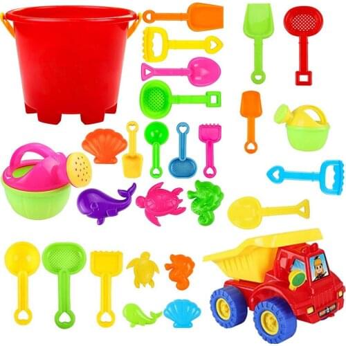 14Pcs Kid Beach Toy Set Safe Childrens Sand Play Toy Set Early Learning Beach Toys For Beaches Gardens Sandpits