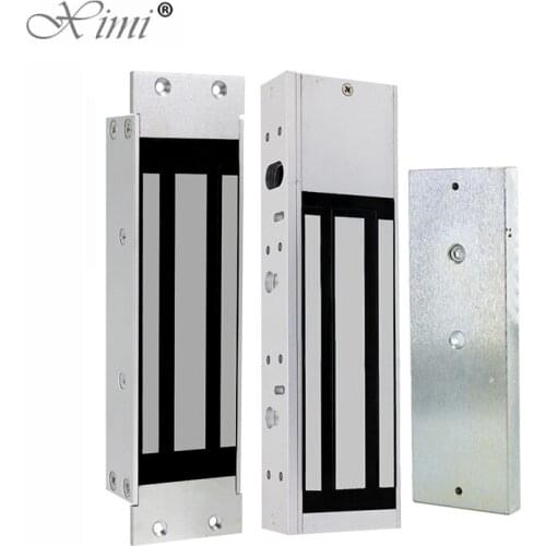 500KG EM Lock With Led Function Waterproof 12V Smart Door Lock 1200LBS Fail Safe Electro Magnetic Lock For Access Control System