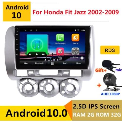 Android 10 Car DVD Multimedia Player GPS For honda fit jazz 1 GD 2002 2004 2005 2007 2009 audio auto radio stereo navigation