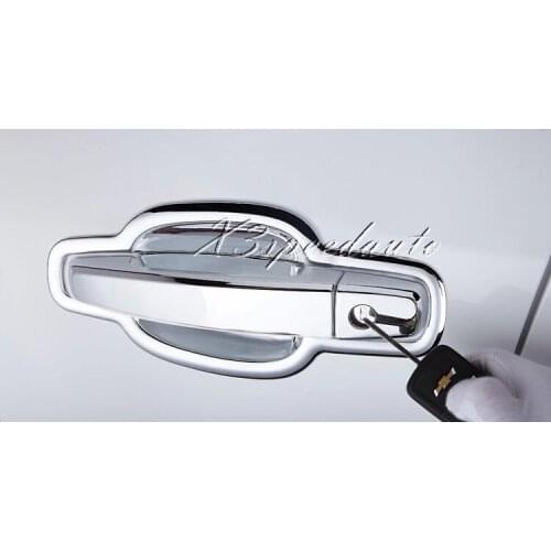 Free Shipping Chromed ABS Plastic Door Handle Cover Trim WITH Smart Key Hole For Chevrolet TRAX 2014-2016