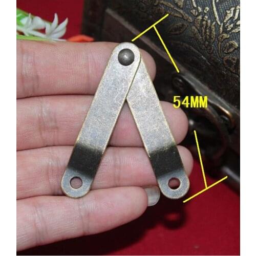 Bronze Vintage Lid Support Hinges Stay Box Display Furniture Accessories Cabinet Door Kitchen Cupboard Hinges Lid Stays,20Pcs