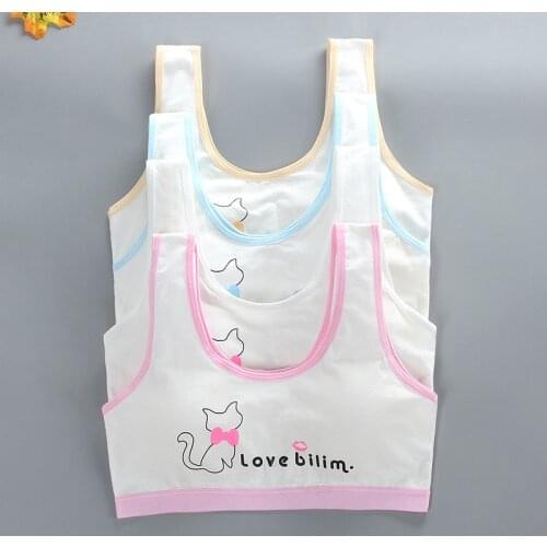 Baby Girls Bras Young Girls Underwear For Sport Wireless Small Training Puberty Bras Undergarment Clothes