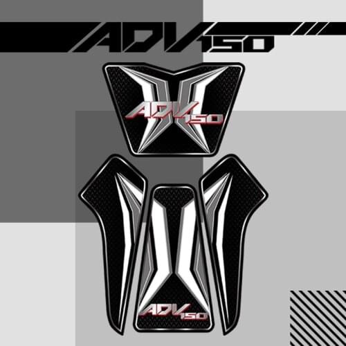 For ADV150 adv 150 Motorcycle Motorcycle 3D fuel tank pad sticker Gas Oil Protector Fishbone decorative Decals