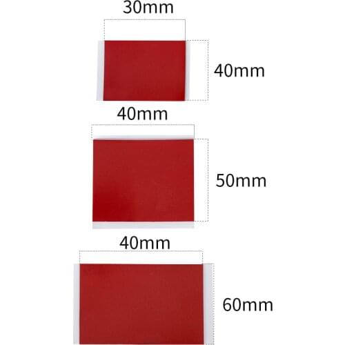 Black Tape Rubber Foam Double-Sided Adhesive 30*40mm/40*50mm Strong Paste Surface Red Gray Bottom Office Stationery Tape 20pcs